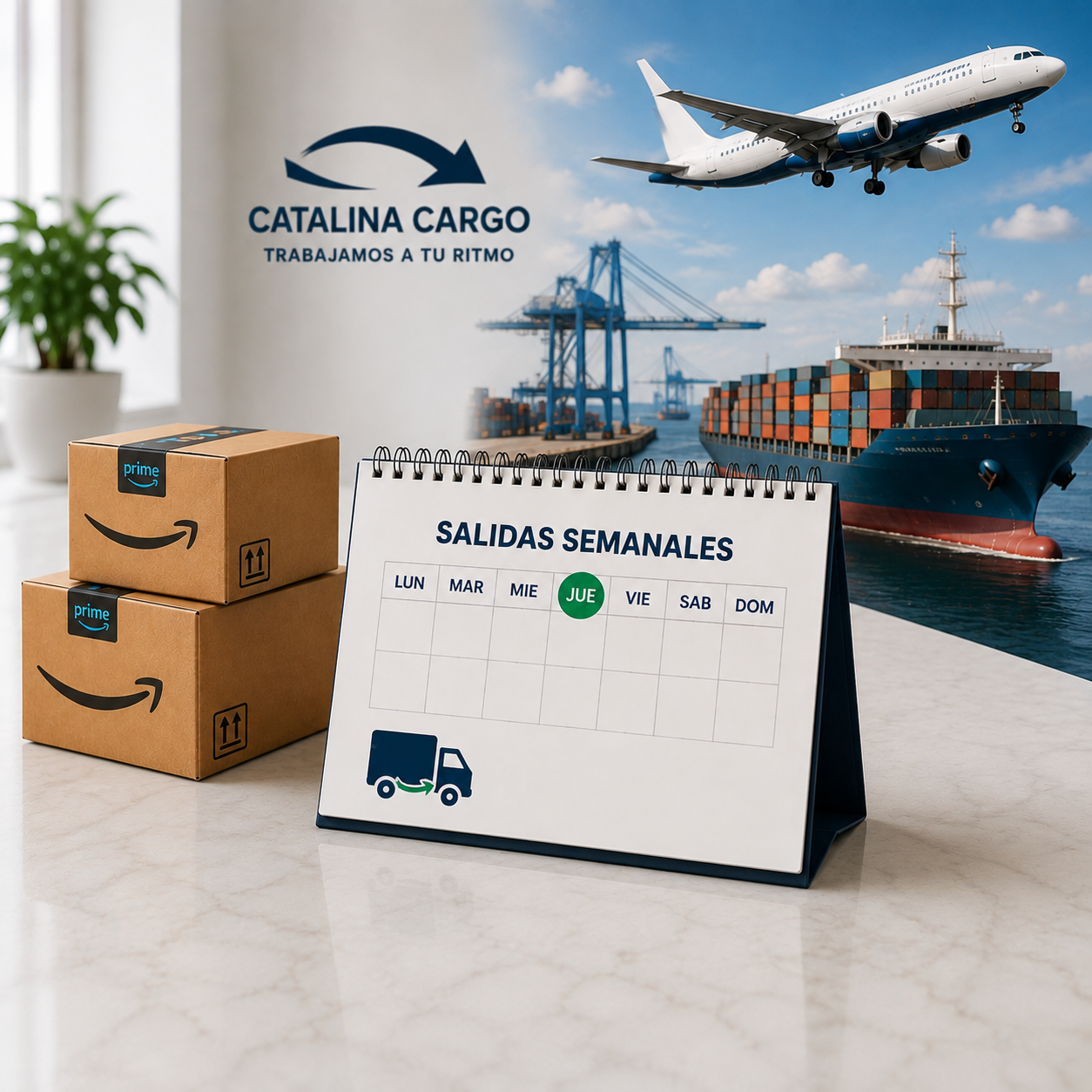 Salidas Aereas y Maritimas con frecuencia semanal hacia Honduras