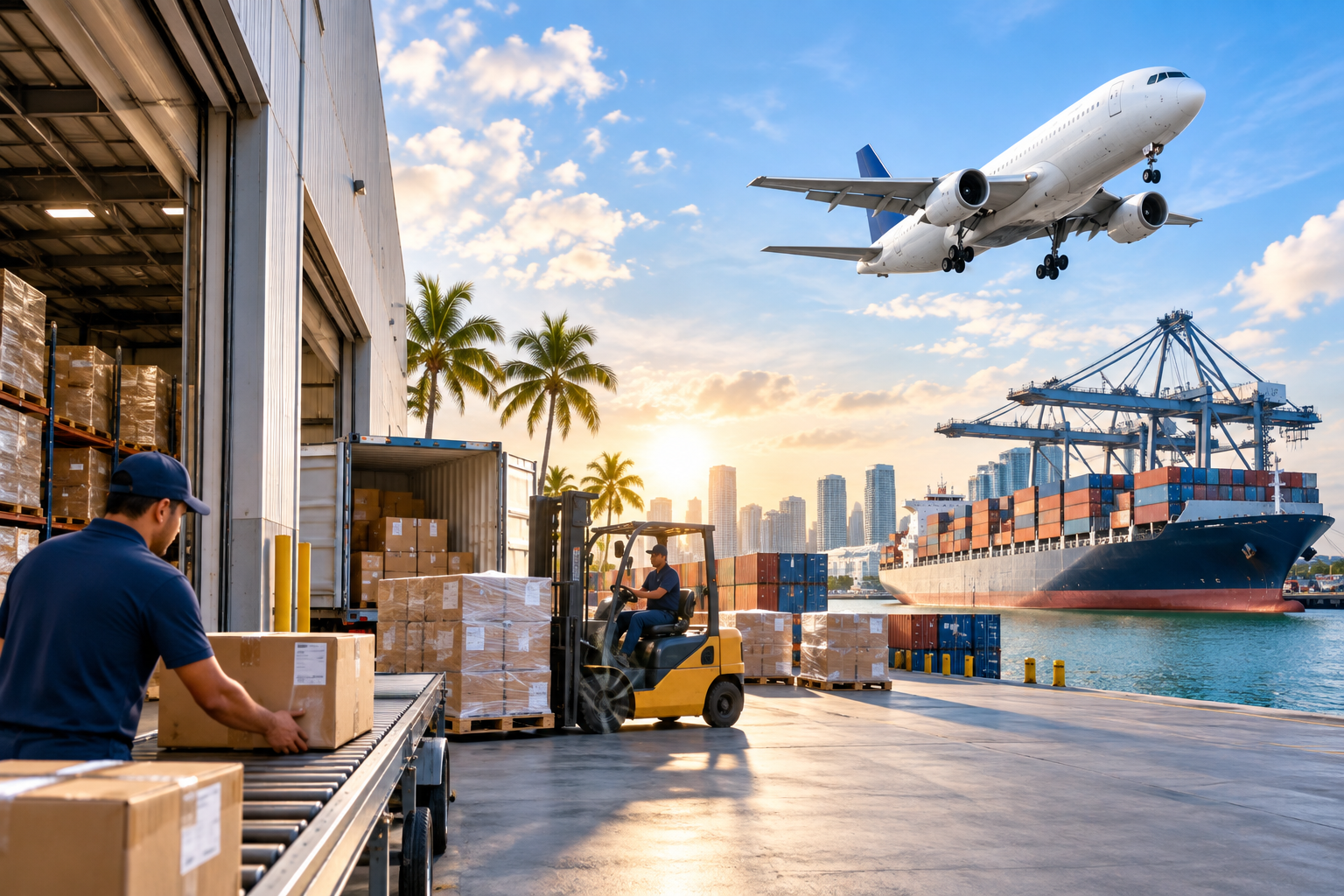 Salidas semanales aéreo y marítimo desde Miami a Honduras